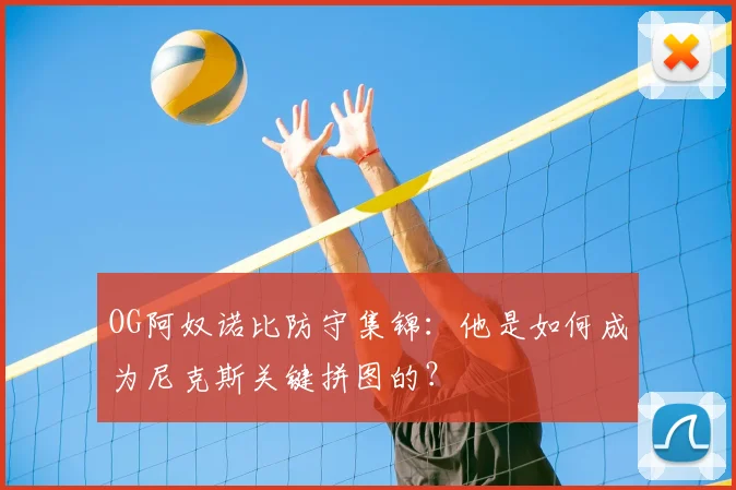 OG阿奴诺比防守集锦:他是如何成为尼克斯关键拼图的?